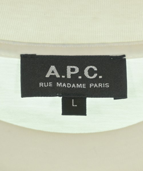 A.P.C.（アーペーセー）Tシャツ・カットソー 白 サイズ:L メンズ/2200647541111