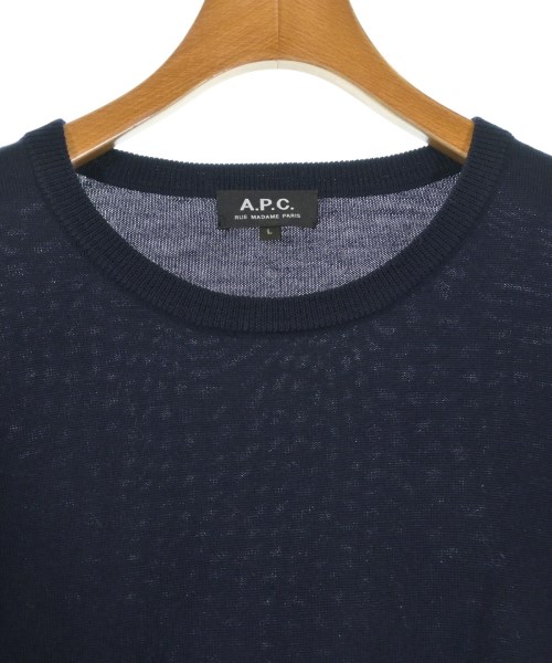 A.P.C.（アーペーセー）ニット・セーター 紺 サイズ:L メンズ/2200648152170