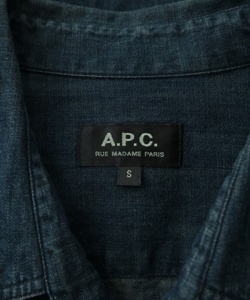 A.P.C.（アーペーセー）カジュアルシャツ 紺 サイズ:S メンズ/2200639485089