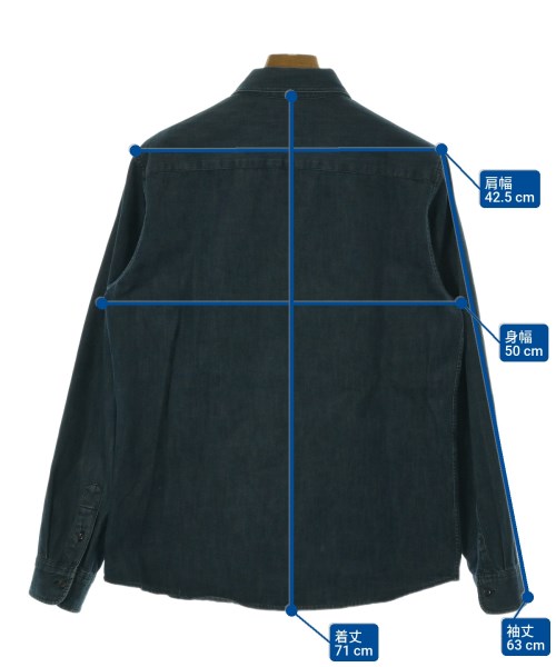 A.P.C.（アーペーセー）カジュアルシャツ 紺 サイズ:S メンズ/2200639485089
