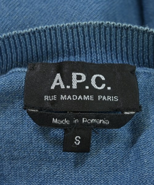 A.P.C.（アーペーセー）ニット・セーター 青 サイズ:S メンズ/2200642151032