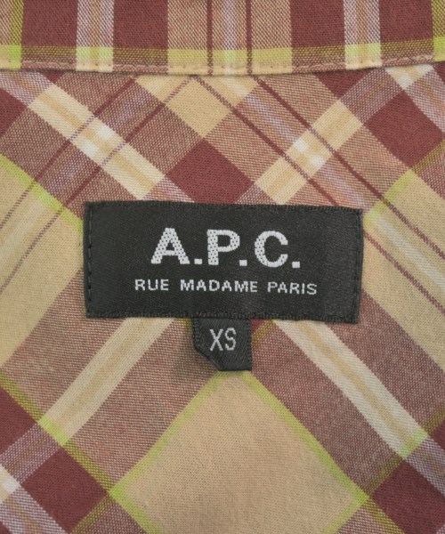 A.P.C.（アーペーセー）カジュアルシャツ ベージュ サイズ:XS メンズ/2200648924036