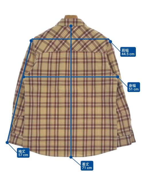 A.P.C.（アーペーセー）カジュアルシャツ ベージュ サイズ:XS メンズ/2200648924036