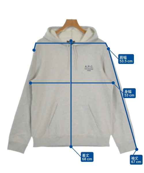 A.P.C.（アーペーセー）パーカー グレー サイズ:L メンズ/2200651396035