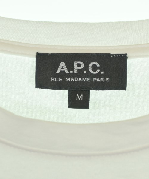 A.P.C.（アーペーセー）Tシャツ・カットソー 白 サイズ:M メンズ/2200640889067