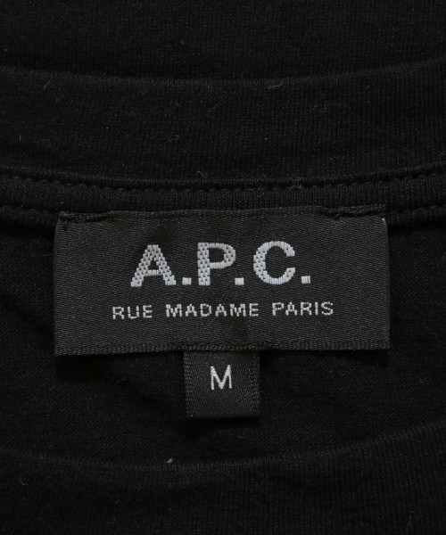 A.P.C.（アーペーセー）Tシャツ・カットソー 黒 サイズ:M メンズ/2200645018110