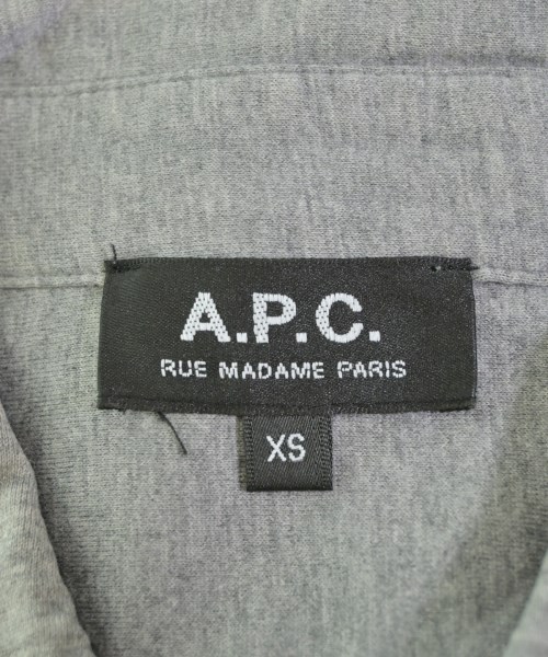 A.P.C.（アーペーセー）カジュアルシャツ グレー サイズ:XS メンズ/2200646189062