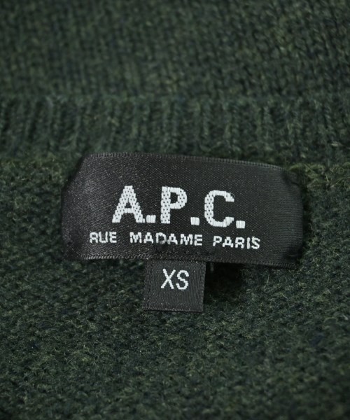 A.P.C.（アーペーセー）ニット・セーター 緑 サイズ:XS メンズ/2200652157024