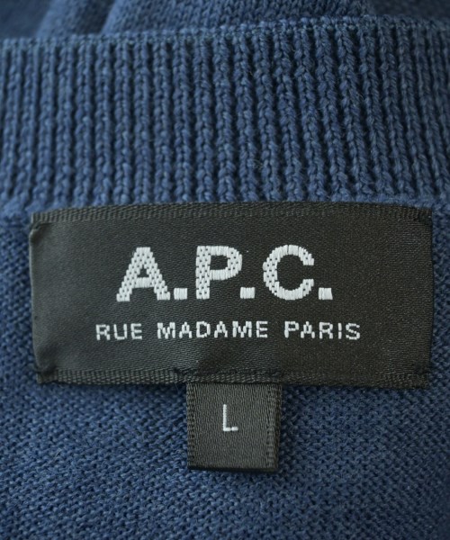A.P.C.（アーペーセー）ニット・セーター 青 サイズ:L メンズ/2200652262063