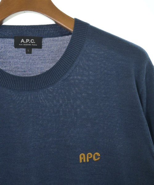 A.P.C.（アーペーセー）ニット・セーター 青 サイズ:L メンズ/2200652262063