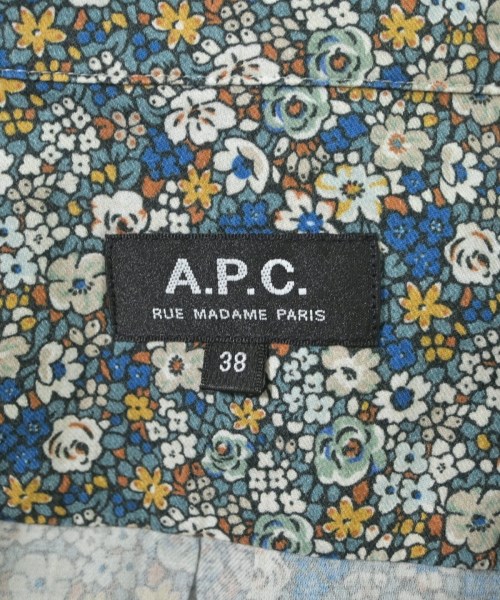 A.P.C.（アーペーセー）カジュアルシャツ 青 サイズ:38(S位) メンズ/2200645928310