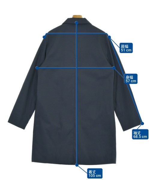 A.P.C.（アーペーセー）ステンカラーコート 黒 サイズ:M メンズ/2200700390014