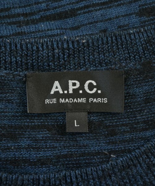 A.P.C.（アーペーセー）ニット・セーター 紺 サイズ:L メンズ/2200701539023