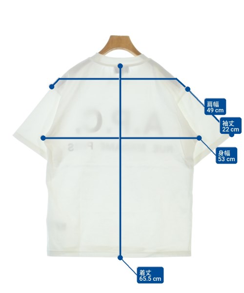 A.P.C.（アーペーセー）Tシャツ・カットソー 白 サイズ:XS メンズ/2200698749047