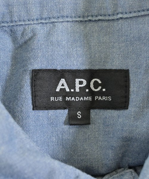 A.P.C.（アーペーセー）カジュアルシャツ 青 サイズ:S メンズ/2200701541255