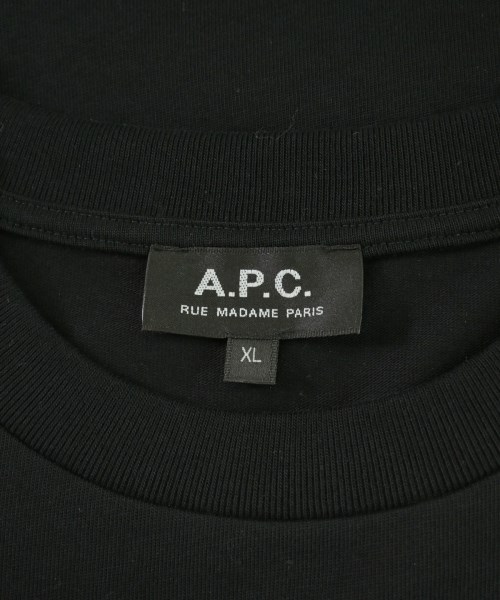 A.P.C.（アーペーセー）Tシャツ・カットソー 黒 サイズ:XL メンズ/2200703158031