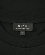 A.P.C.（アーペーセー）Tシャツ・カットソー 黒 サイズ:XL メンズ/2200703158031