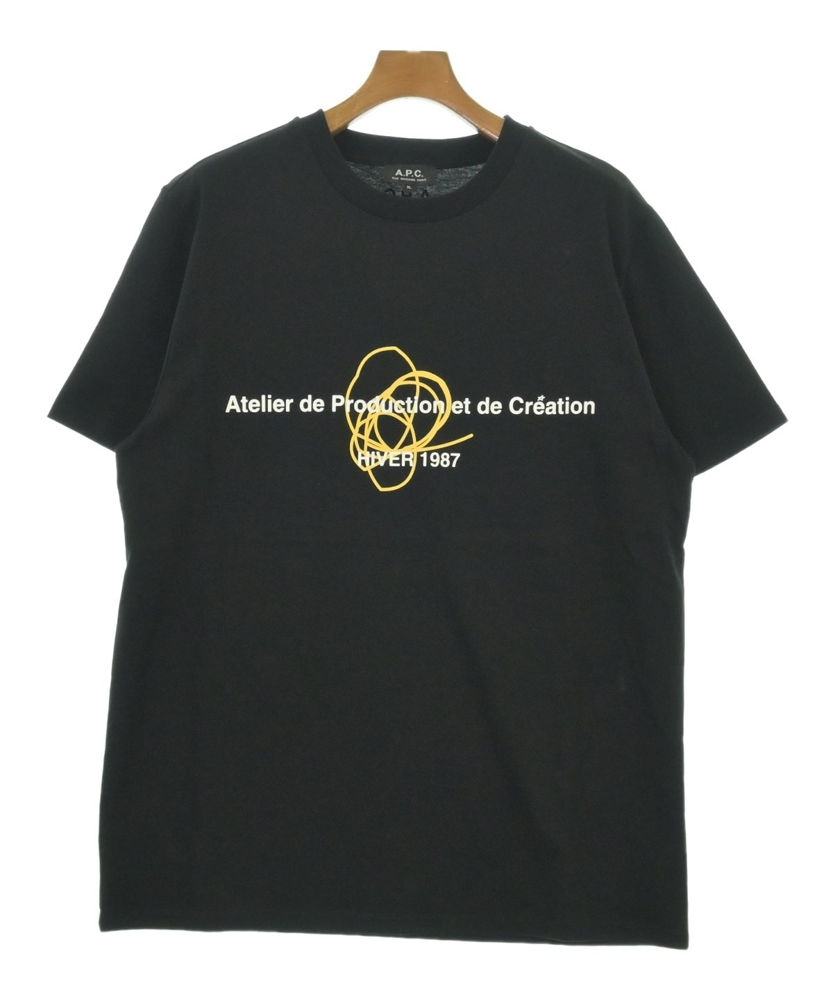 A.P.C.（アーペーセー）Tシャツ・カットソー 黒 サイズ:XL メンズ
