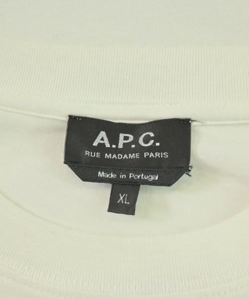 A.P.C.（アーペーセー）Tシャツ・カットソー 白 サイズ:XL メンズ/2200703158055