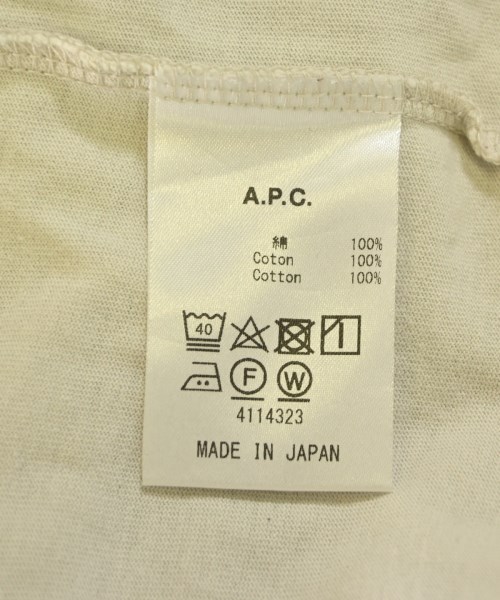 A.P.C.（アーペーセー）Tシャツ・カットソー ベージュ サイズ:M メンズ/2200704665019