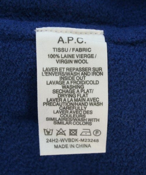 A.P.C.（アーペーセー）ニット・セーター 青 サイズ:S メンズ/2200704969032