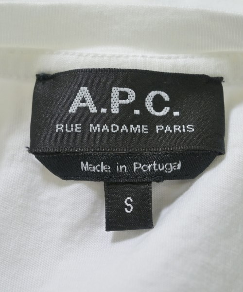 A.P.C.（アーペーセー）Tシャツ・カットソー 白 サイズ:S メンズ/2200707434131
