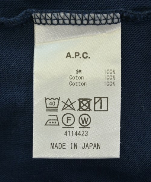 A.P.C.（アーペーセー）Tシャツ・カットソー 紺 サイズ:S メンズ/2200708957066
