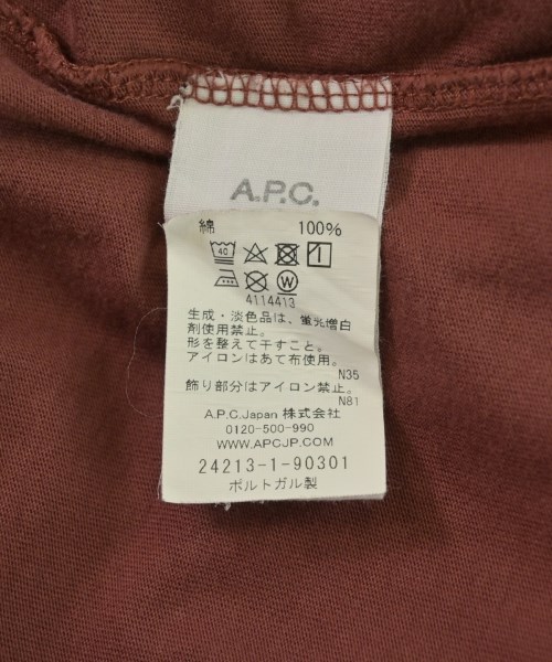 A.P.C.（アーペーセー）Tシャツ・カットソー 赤 サイズ:M メンズ/2200709218050
