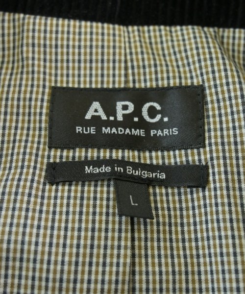 A.P.C.（アーペーセー）ステンカラーコート 黒 サイズ:L メンズ/2200703473011