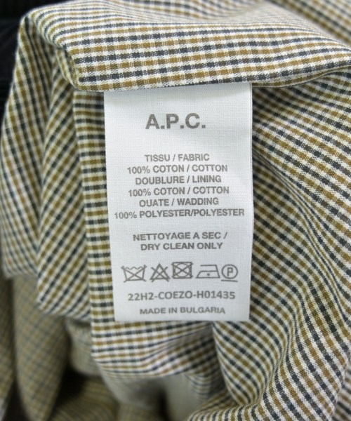 A.P.C.（アーペーセー）ステンカラーコート 黒 サイズ:L メンズ/2200703473011