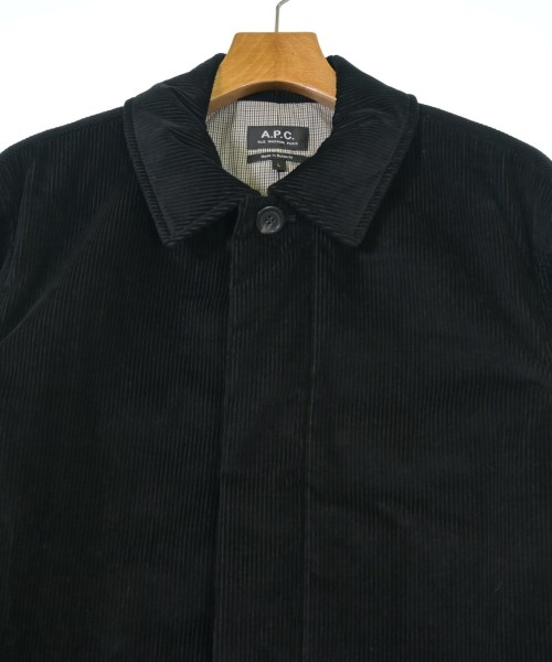 A.P.C.（アーペーセー）ステンカラーコート 黒 サイズ:L メンズ/2200703473011