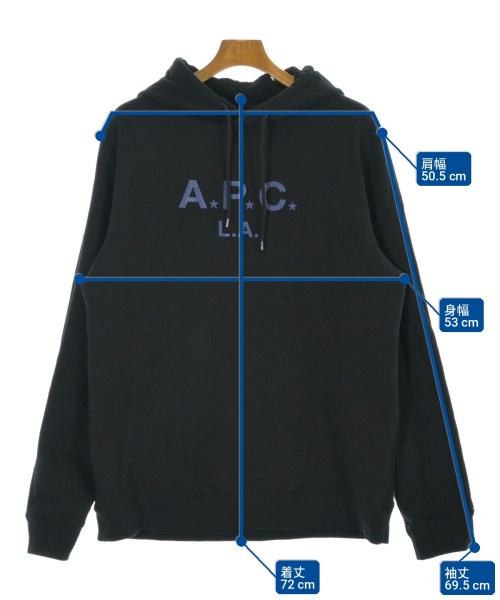 A.P.C.（アーペーセー）パーカー 黒 サイズ:XL メンズ/2200710060044