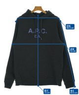 A.P.C.（アーペーセー）パーカー 黒 サイズ:XL メンズ/2200710060044