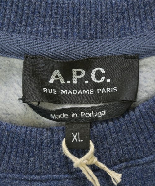 A.P.C.（アーペーセー）スウェット 紺 サイズ:XL メンズ/2200710060129