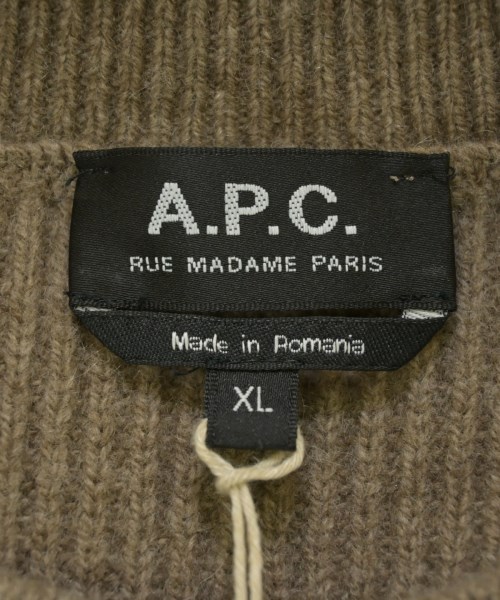A.P.C.（アーペーセー）ニット・セーター 茶 サイズ:XL メンズ/2200710060198