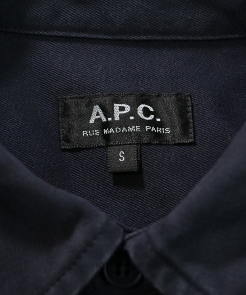 A.P.C.（アーペーセー）カジュアルシャツ 紺 サイズ:S メンズ/2200662710011
