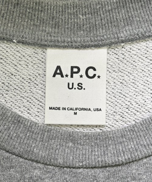 A.P.C.（アーペーセー）スウェット グレー サイズ:M メンズ/2200662738053