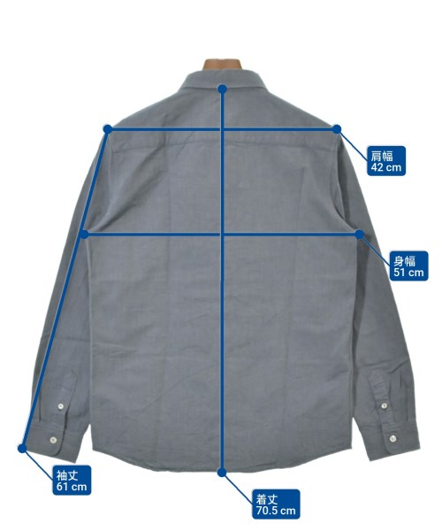 A.P.C.（アーペーセー）カジュアルシャツ 紺 サイズ:S メンズ/2200662846147