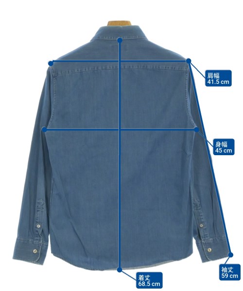 A.P.C.（アーペーセー）カジュアルシャツ 紺 サイズ:XS メンズ/2200660875095