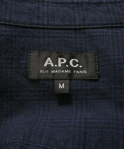 A.P.C.（アーペーセー）カジュアルシャツ 紺 サイズ:M メンズ/2200666361028
