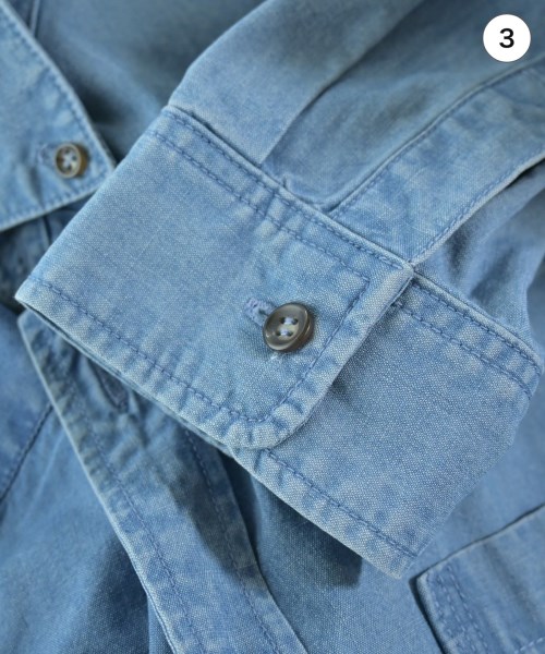 A.P.C.（アーペーセー）カジュアルシャツ 青 サイズ:M メンズ/2200666361035