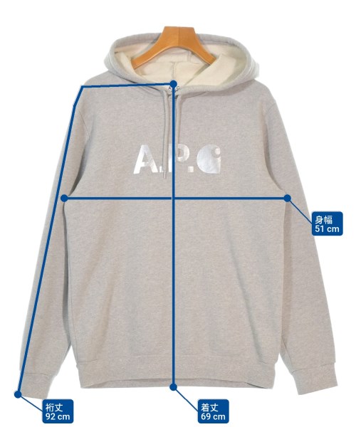 A.P.C.（アーペーセー）パーカー グレー サイズ:M メンズ/2200666862044