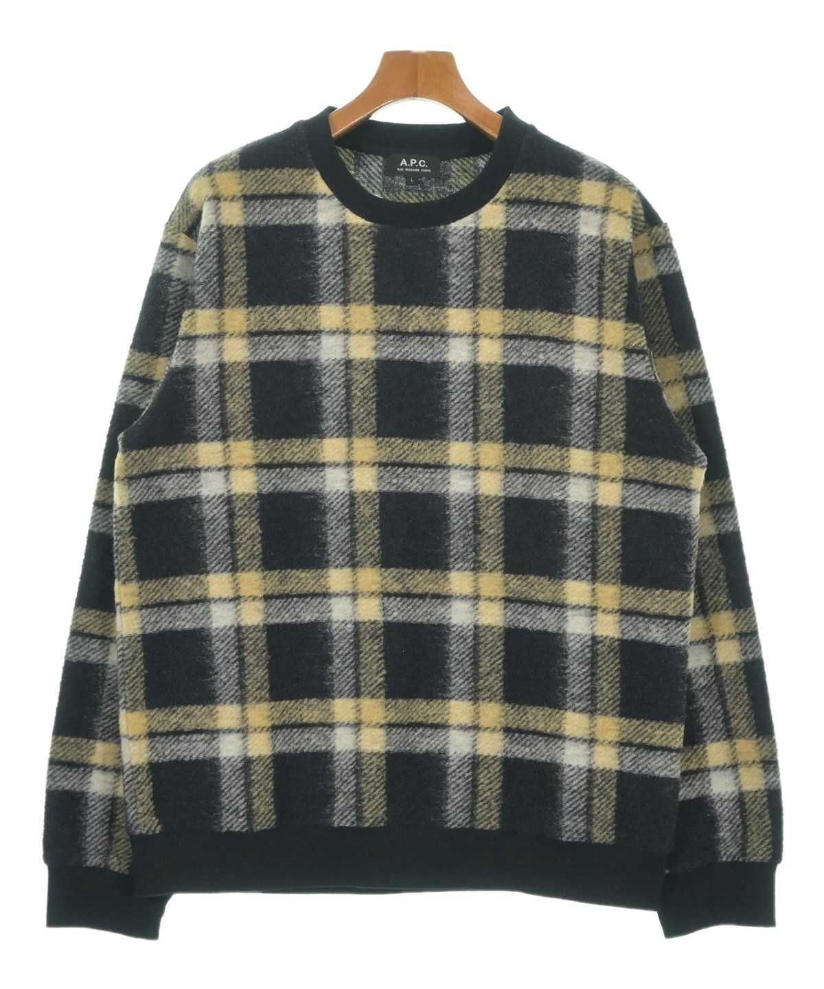 A.P.C.（アーペーセー）ニット・セーター 黒 サイズ:L メンズ 