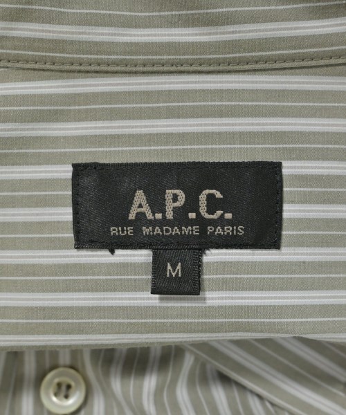 A.P.C.（アーペーセー）カジュアルシャツ グレー サイズ:M メンズ/2200668853064