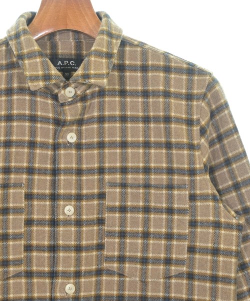 A.P.C.（アーペーセー）カジュアルシャツ ベージュ サイズ:XS メンズ/2200670579129