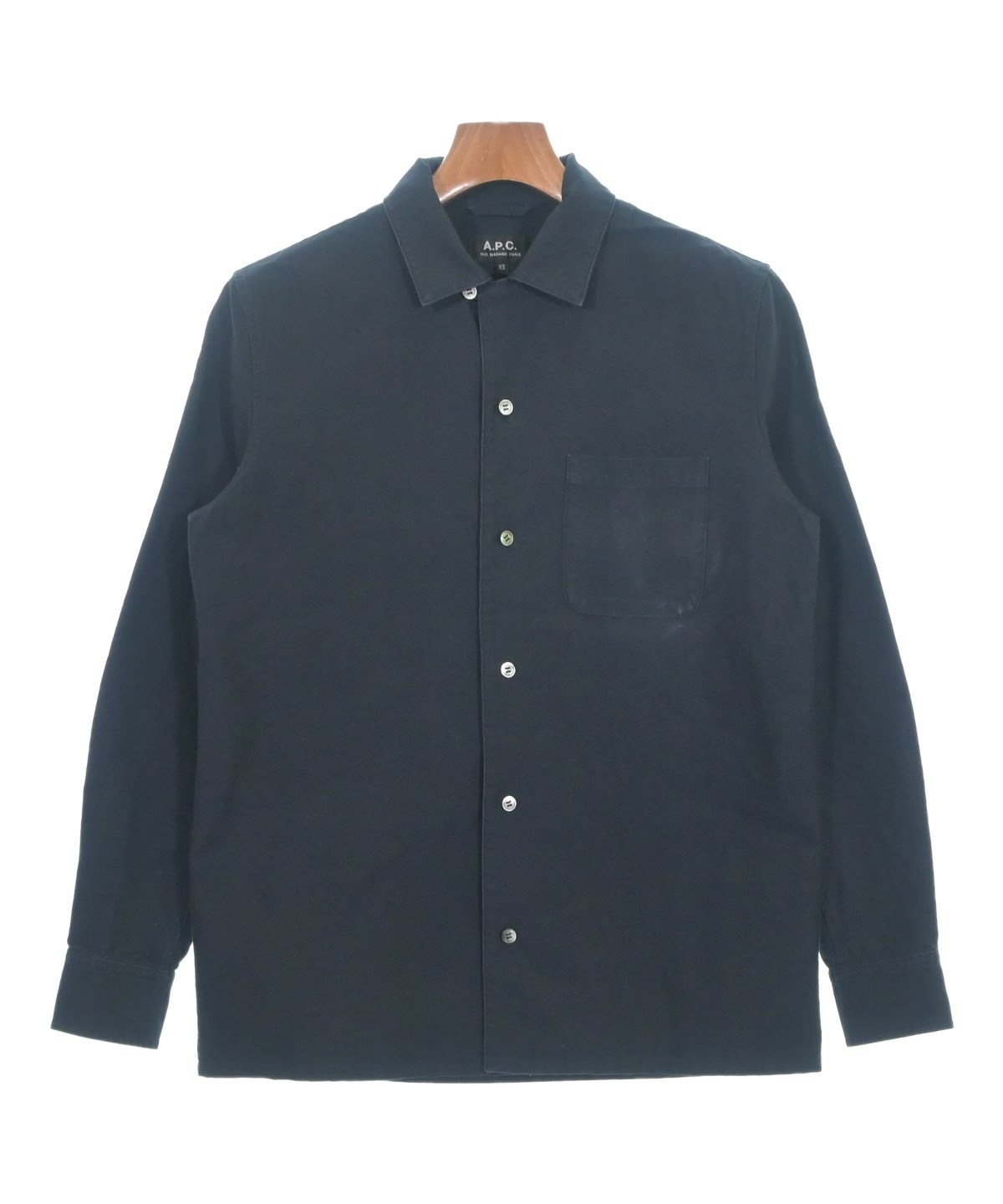 APCシャツ A.P.C.（アーペーセー）カジュアルシャツ 紺 サイズ:XS メンズ