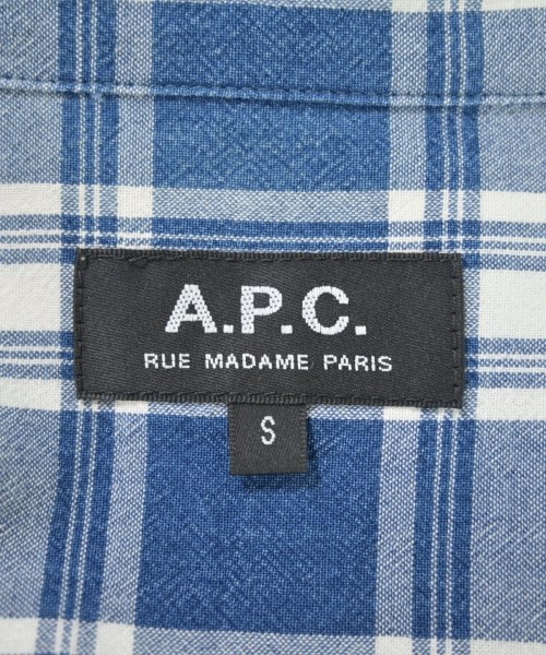 A.P.C.（アーペーセー）カジュアルシャツ 青 サイズ:S メンズ/2200670579143