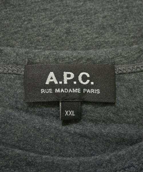 A.P.C.（アーペーセー）Tシャツ・カットソー グレー サイズ:XXL メンズ/2200670998319