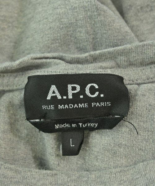 A.P.C.（アーペーセー）Tシャツ・カットソー グレー サイズ:L メンズ/2200671137045