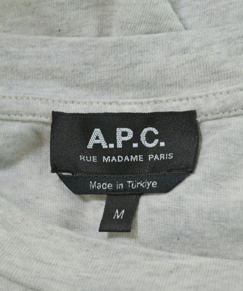 A.P.C.（アーペーセー）Tシャツ・カットソー グレー サイズ:M メンズ/2200671872045